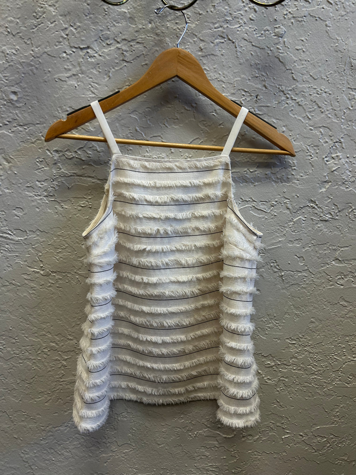 Anthropologie Maeve fringe tank sz2