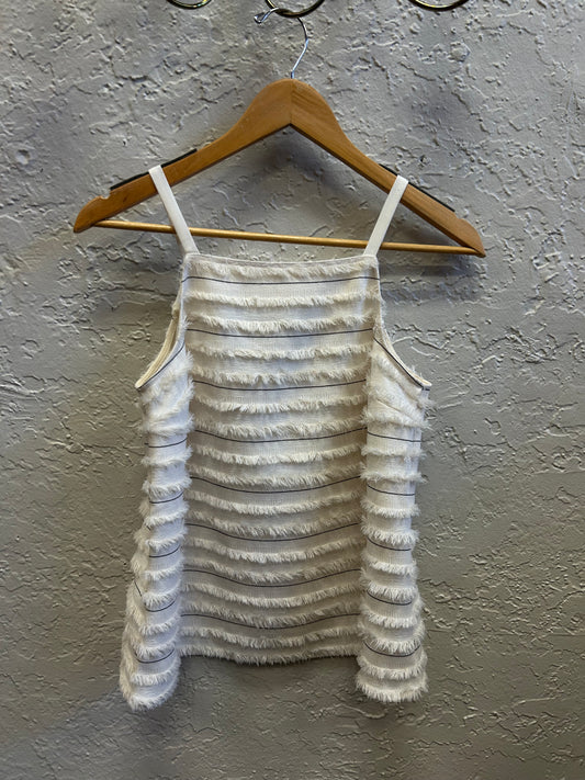 Anthropologie Maeve fringe tank sz2