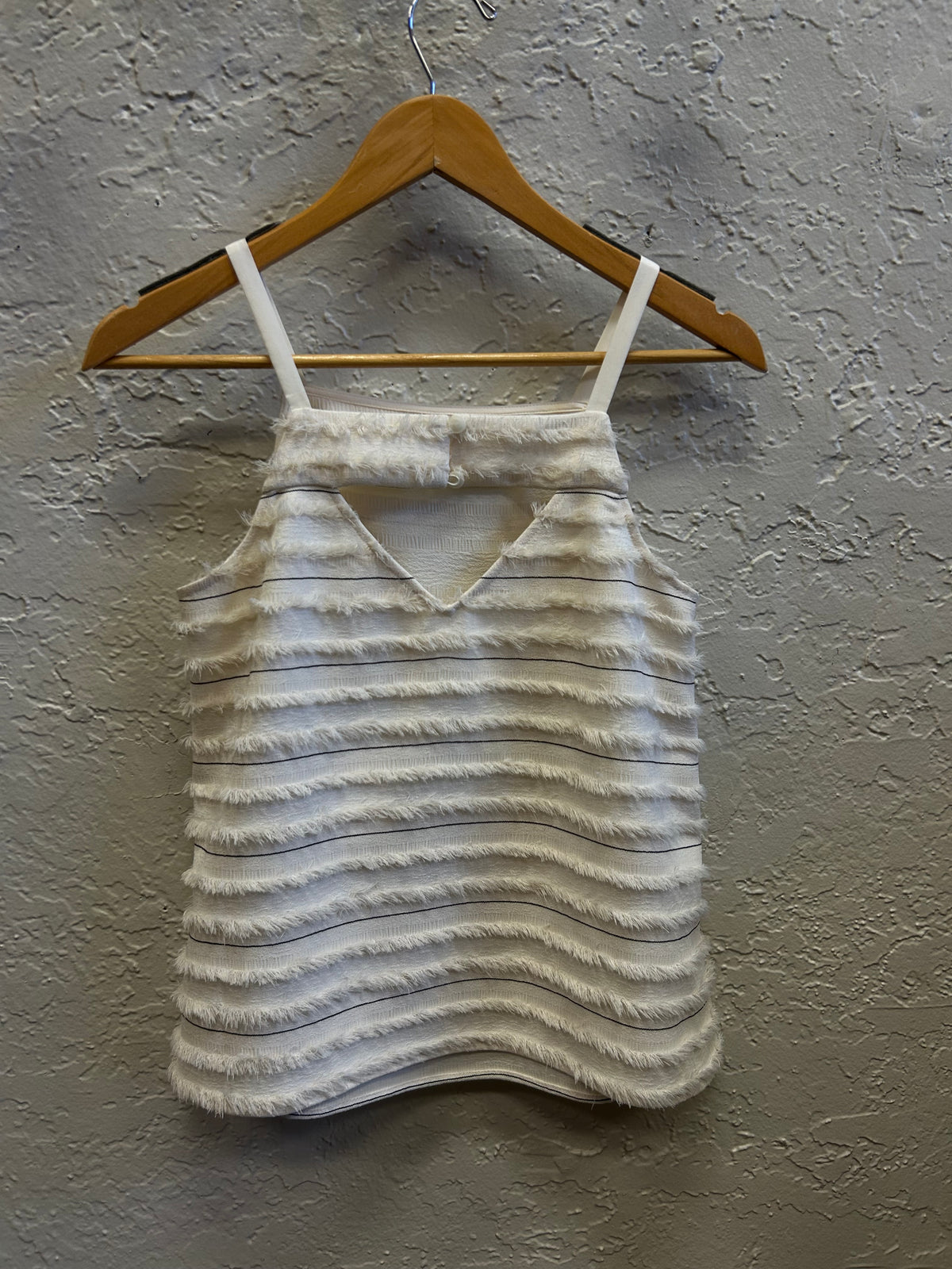 Anthropologie Maeve fringe tank sz2