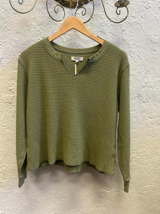 Madewell waffle pullover szS