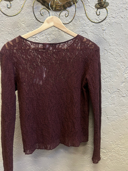 Coolwear burgundy top szM