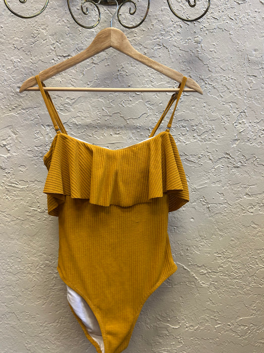 Cupshe body suit ruffle front szS