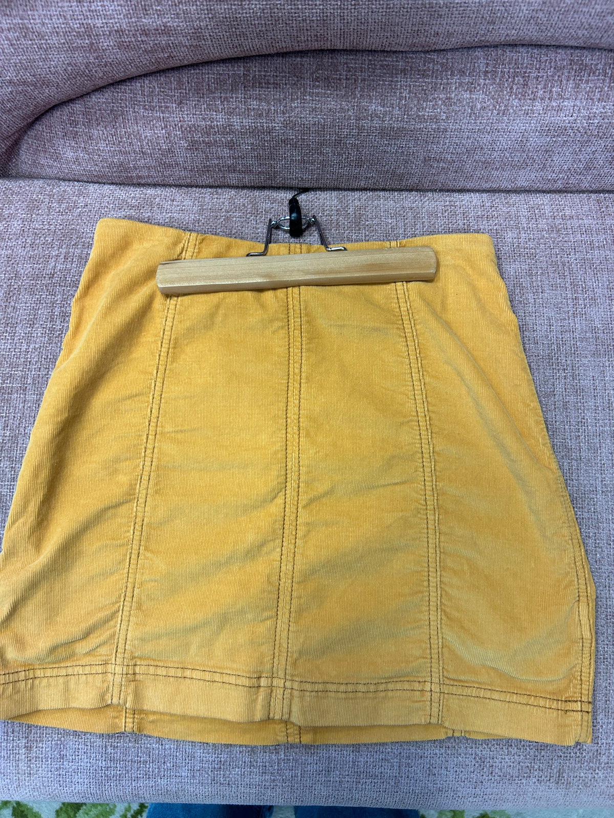Free People faux suede mini skirt sz6