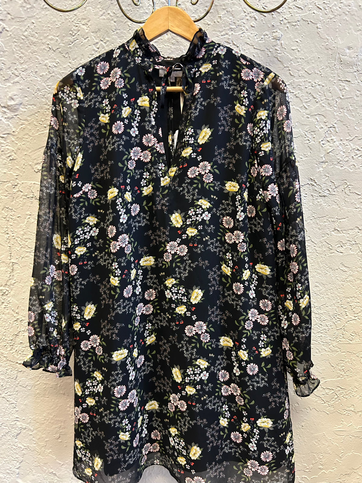 1.State floral chiffon sheath knee length dress szS
