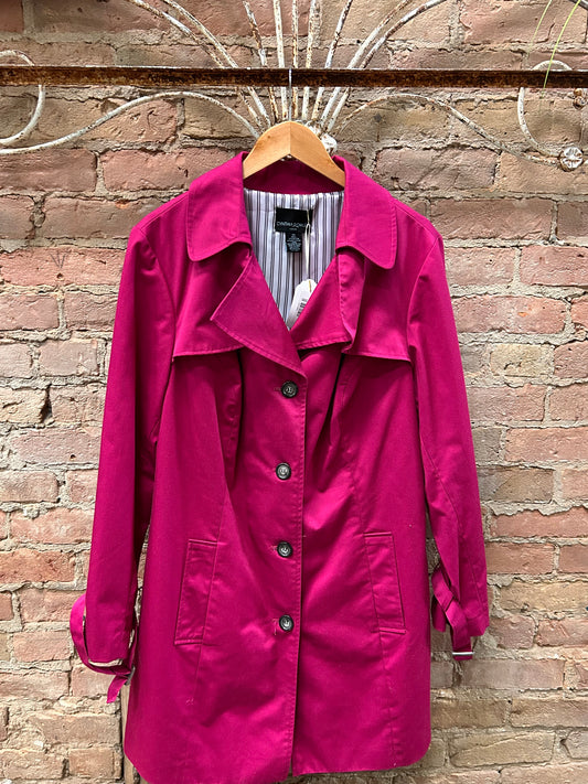 Cynthia Rowley fuchsia trench sz2X