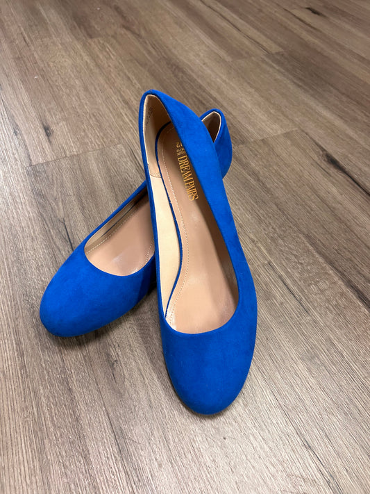 Dream pairs suede royal blue kitten heel sz12